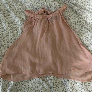 NWOT Halter Chiffon Crop Top
